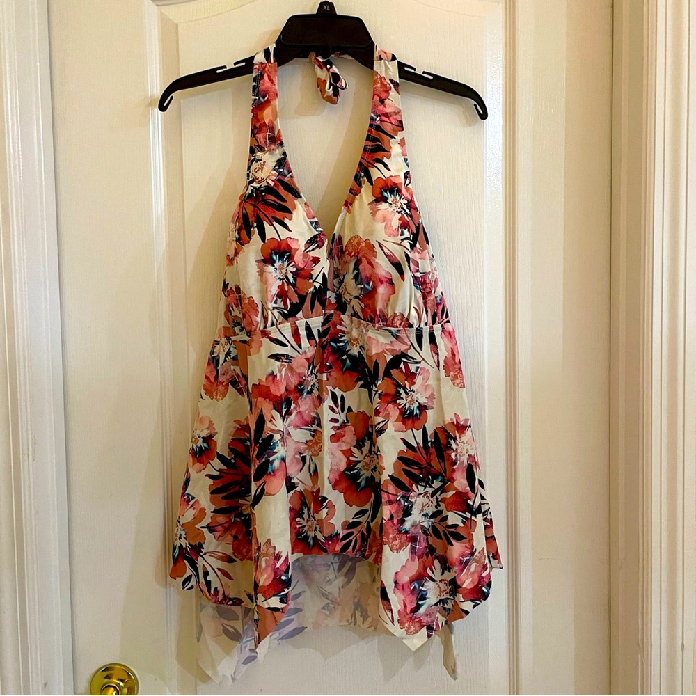 Floral Halter Tankini Top